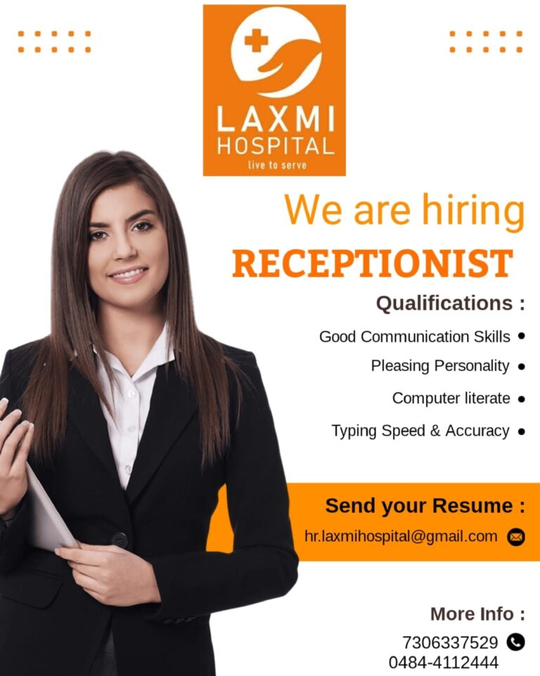 Careers and job opportunities at Laxmi Hospital, Kerala