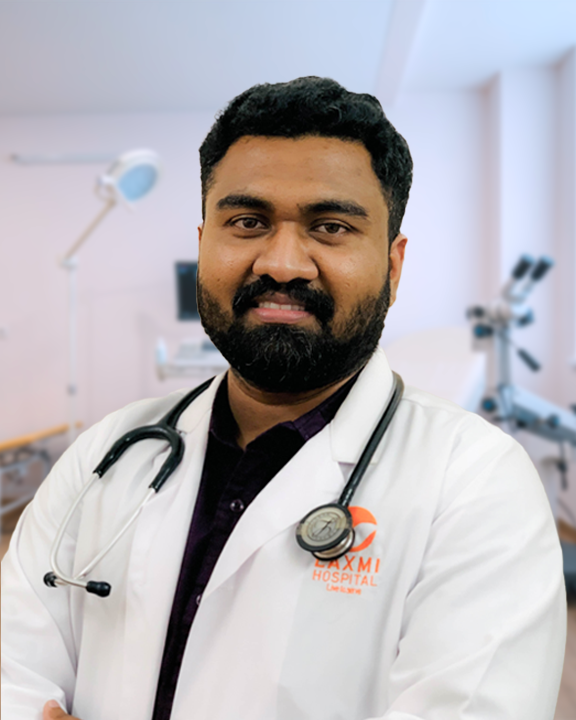 Dr. Saxon Gabriel K. W., Consultant Physician at Laxmi Hospital, Kerala